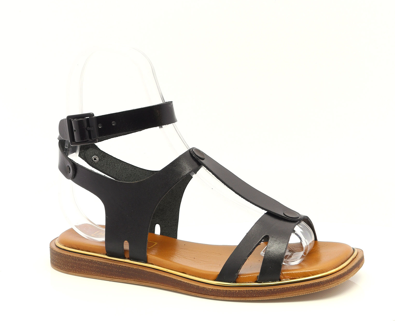 SAND. BACK T STRAP FLAT-82299