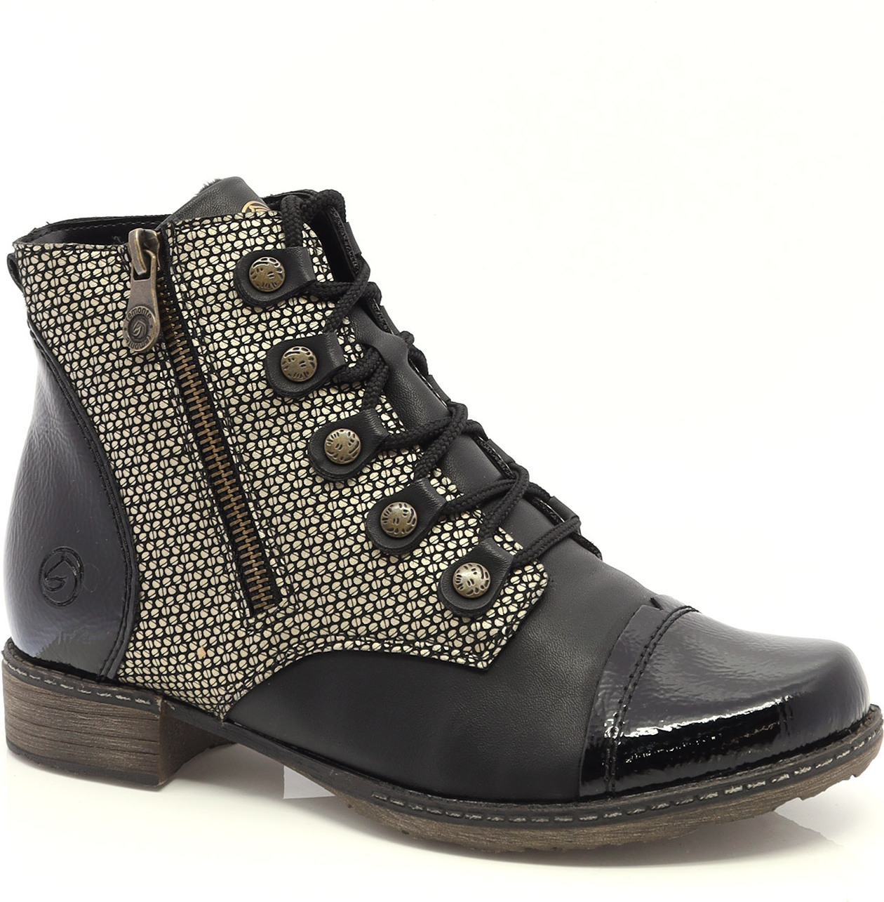 Remonte Ankle boot with double side zipper