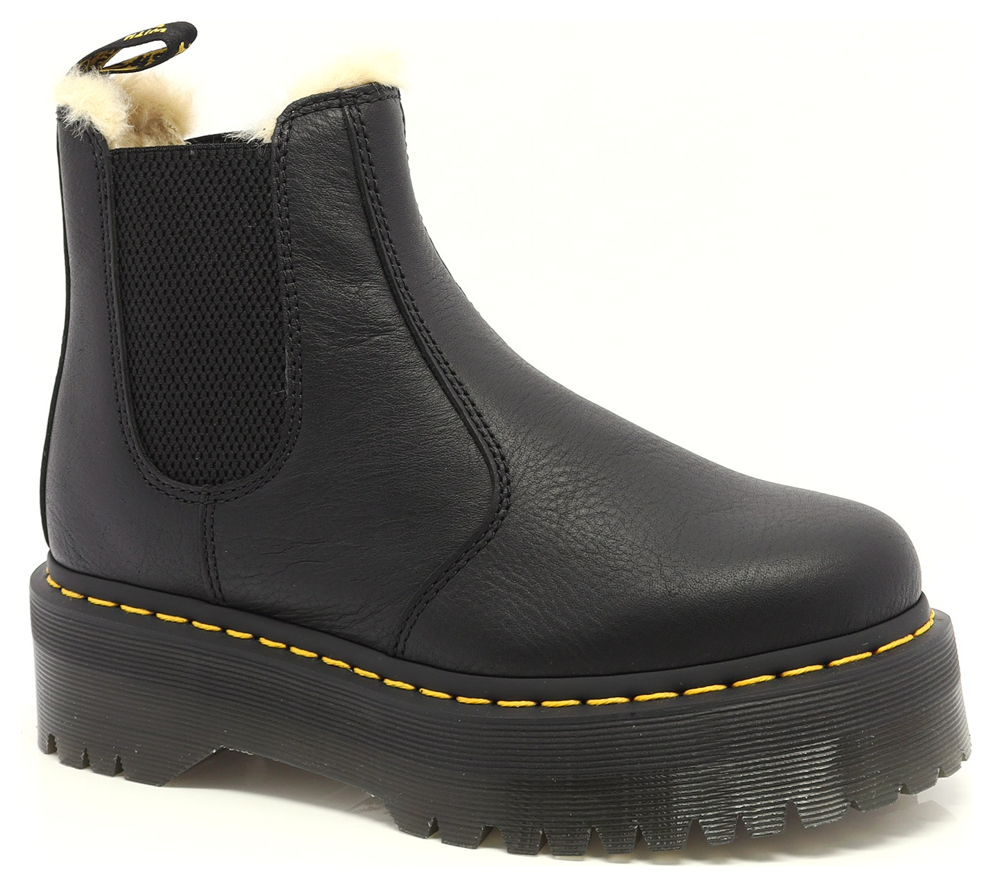 BOTTE DOUBLÉE CHELSEA SUR SEMELLE PLATE--88073