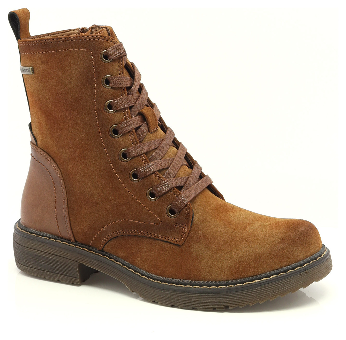 BOTTILLON LACÉ EN CUIR VEGAN AVEC FERMOI-88827