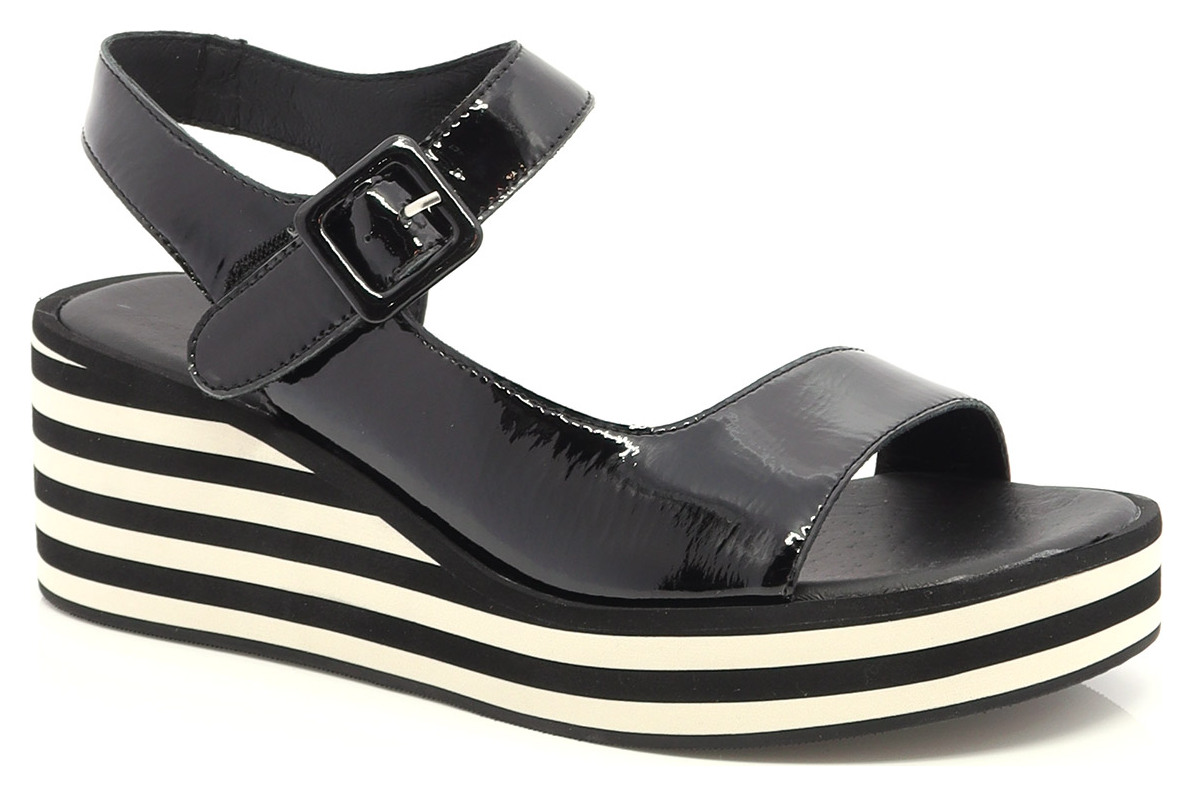 SANDALE À TALON COMPENSÉ-90509