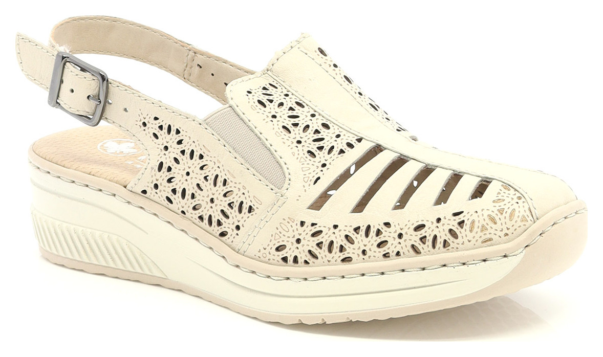 SOULIER OUVERT À TALON COMPENSÉ-91040