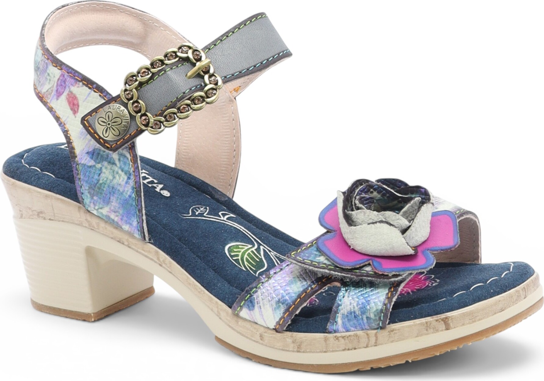SANDALE SUR TALON BLOC-91658