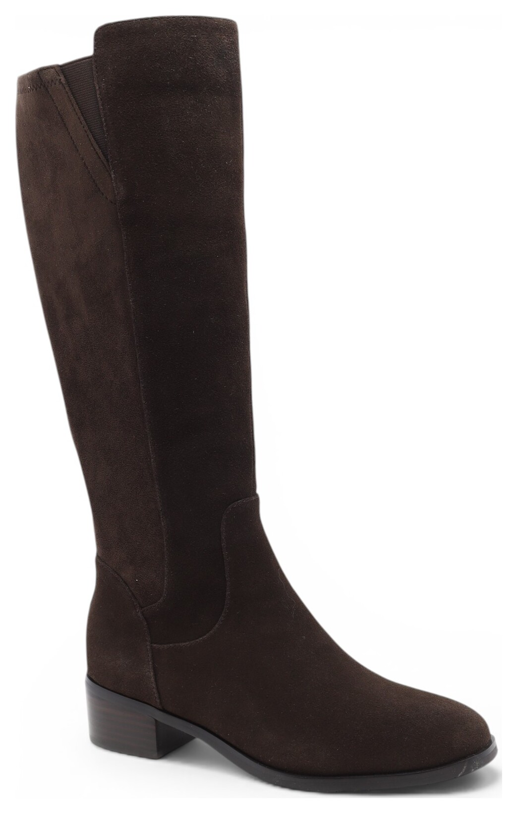 BOTTE 15 PO DOUBLÉE VELOUR À TALON BLOC-92535