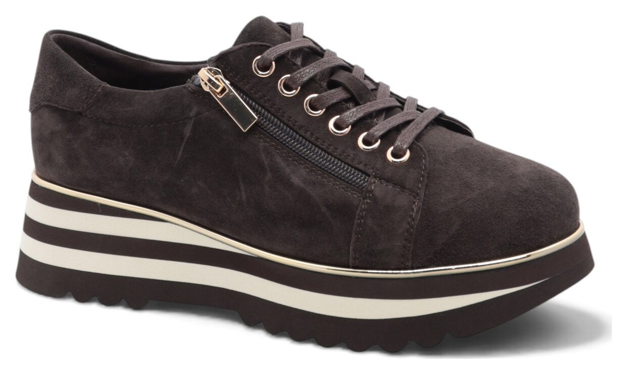 SOULIER LACÉ SUR SEMELLE COMPENSÉE-92694
